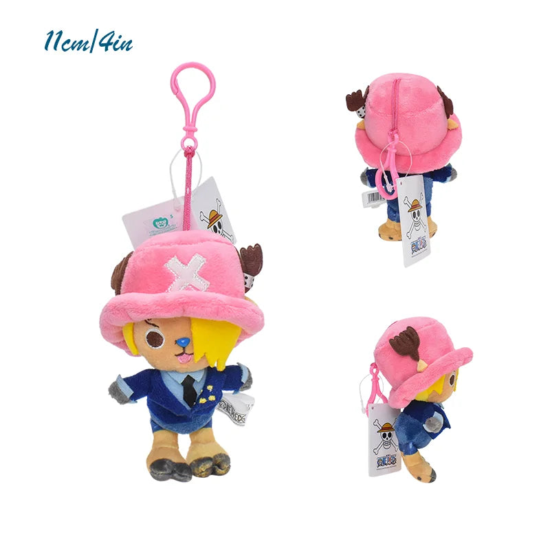 Original One Piece Plush ToysTony Tony Chopper Monkey D Luffy Vinsmoke Sanji Anime Stuffed Sabo Anime Peluche Doll Pendants Gift