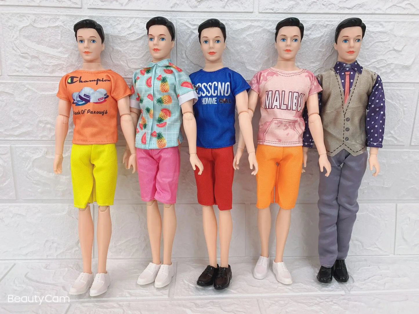 1 Set Ken Doll Clothes Casual Suit Short Pants Shirt Fashion Summer Suit Doll Boyfriend Ken Clothes for 30cm Doll Accessories