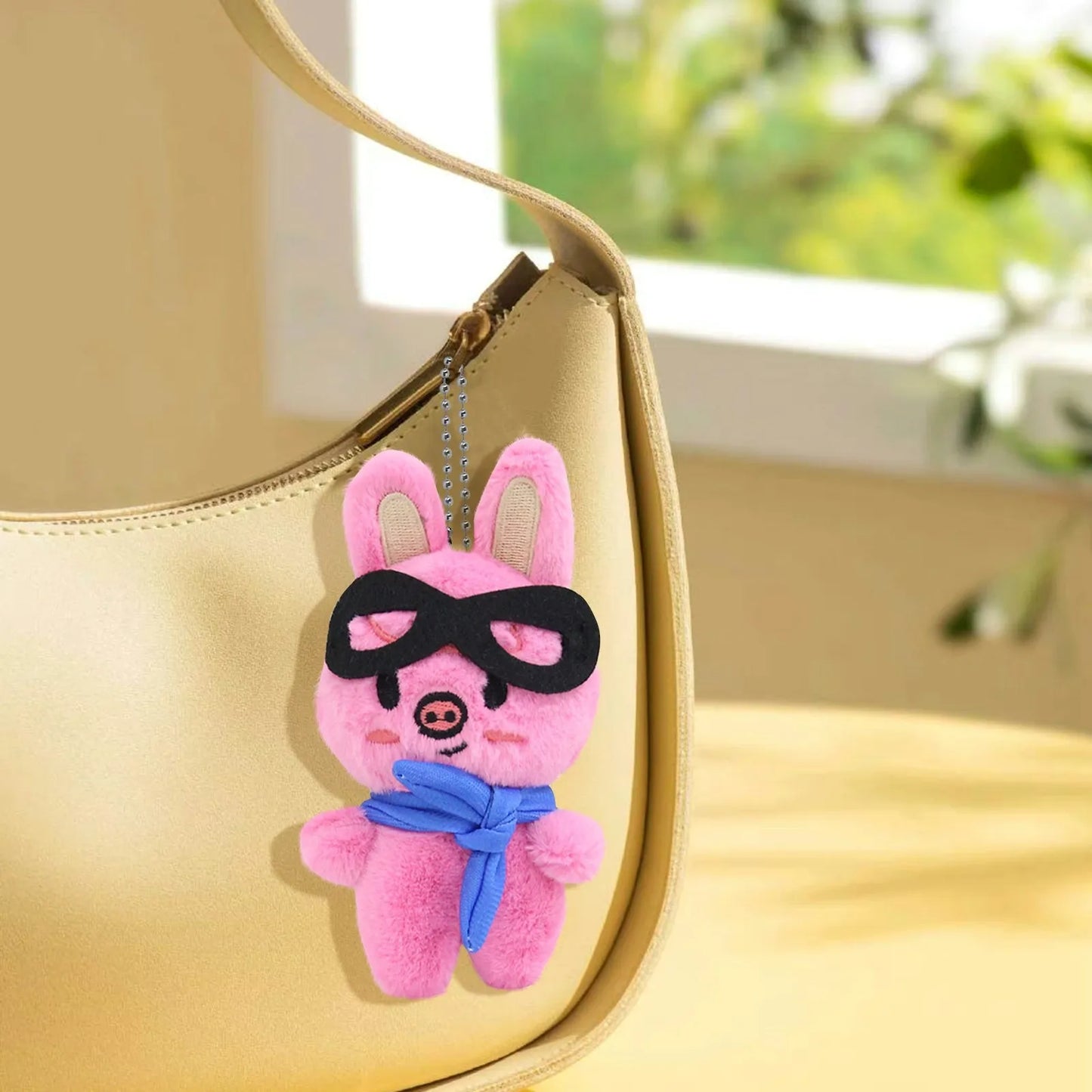 Cute Various Shape Dog Plush Keychain Small Pendant Kids Toys Backpack Hangings Stuffed Animals Key Ring Christmas Birthday Gift