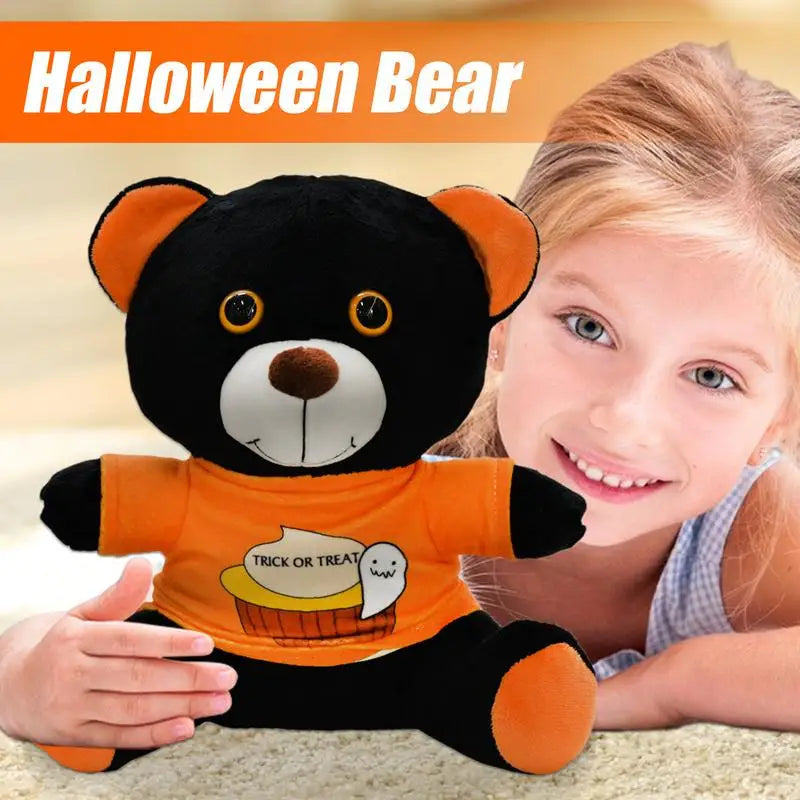 Stuffed Bear Toy Stuffed Halloween Bear Plush Throw Pillow Plush Material Bear Stuffed Animal Plush For Living Room Game Room