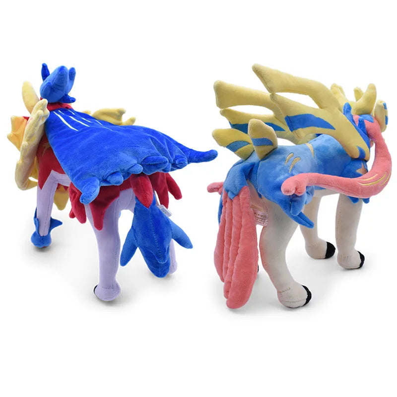 30cm Pokemon Plush Zacian Zamazenta Scarlet and Violet Stuffed Legend Collectible Animal Dolls Toys Decoration Birthday Gifts