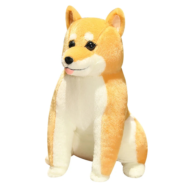 Giant Lifelike Shiba Inu Dog Plush Toy Sitting Dog Stuffed Puppy Dog Soft Animal Toys for Girls Birthday Gift Kawaii Home Decor