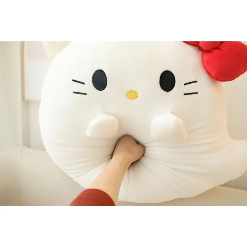 Sanrio Hello Kitty Plush Toys Sleeping Soft Pillow Comfortable Elastic Force Throw Pillow Decorative Pillow Dolls Gifts For Girl