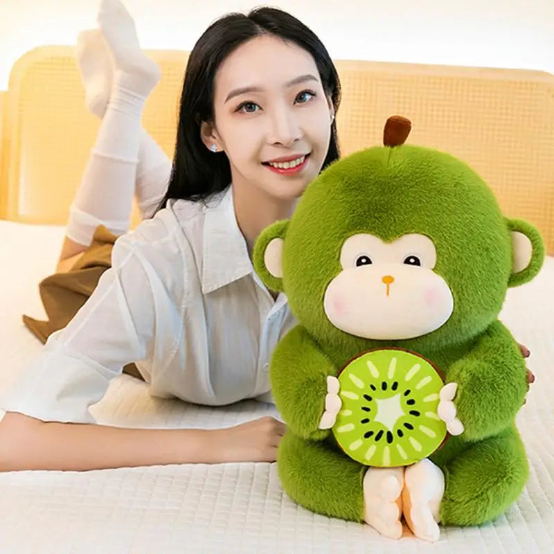 Stuffed Monkey Doll Cute Green Animal Plushie Stuffed Toy 30cm/11.8inch Cartoon Monkey Stuffed Animal Plush Stuffed Plush Toy