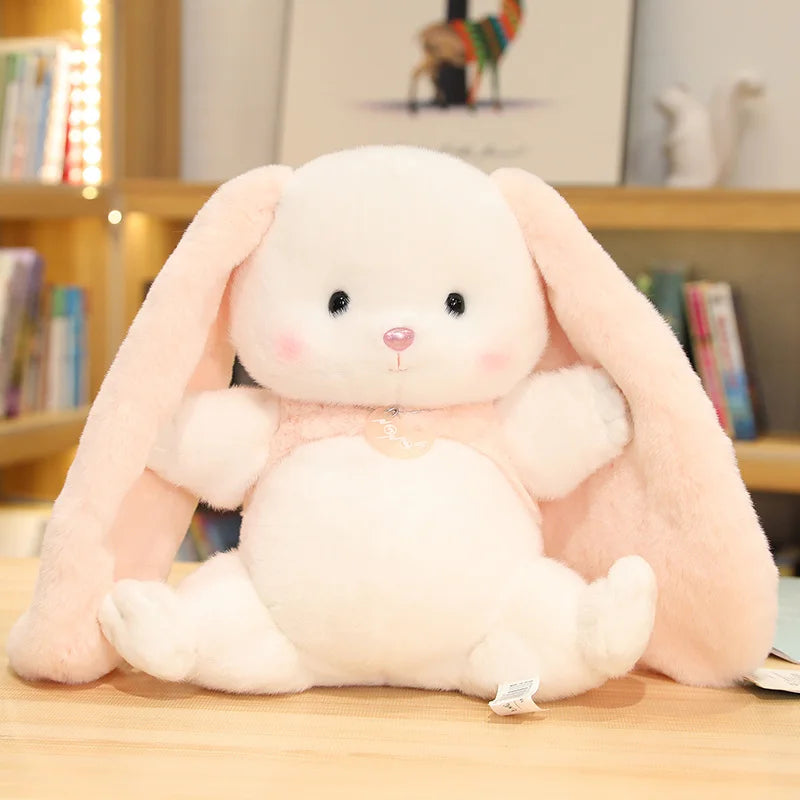 Cuddly Fat Long Ears Rabbit Dolls Baby Kids Daughter Appease Sleep Toys Room Sofa Bed Cushion Plush Colorful Bunny Peluche