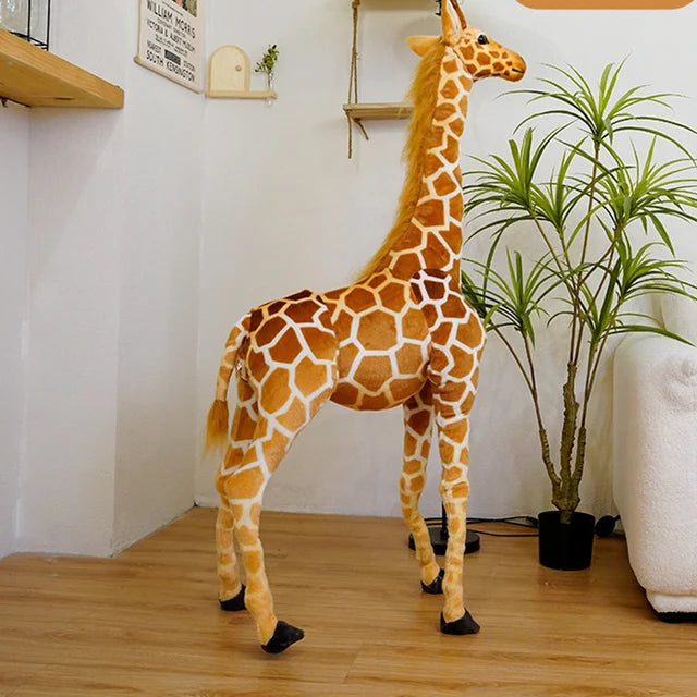 50-120cm Giant Real Life Giraffe Plush Toys High Quality Stuffed Animals Dolls Soft Kids Children Baby Birthday Gift Room Decor