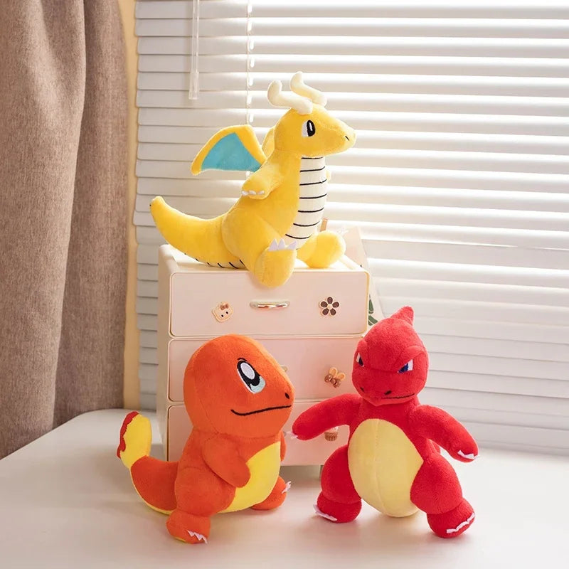 Lovely Charmander Dragonite Charmeleon Plush Toy Pokemon Stuffed Anime Peluche Kawaii Doll Home Decor Xmas Gifts High Quality