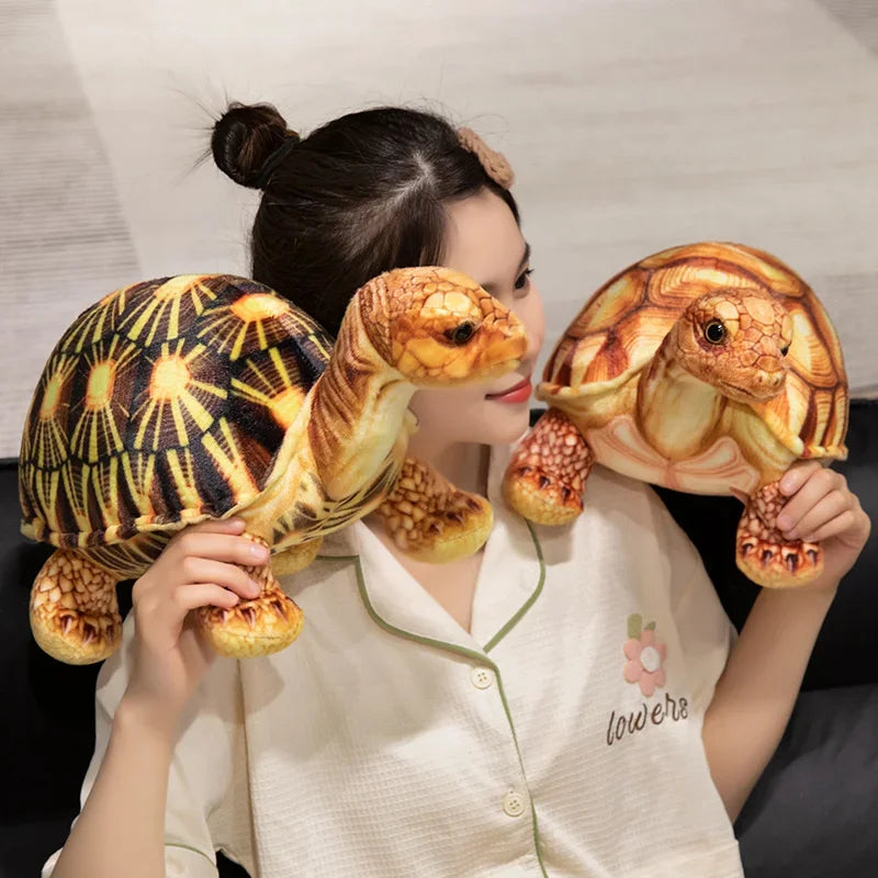 Realistic Turtle Doll Pillow Gives Girls Hot Selling Cute Simulation Cartoon Tortoise Plush Toy Children Toy Gifts for Festivals