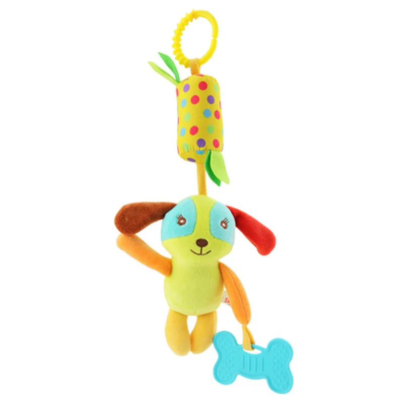 Soft Infant Crib Bed Stroller Mobile Hanging Rattle Baby Educational Toys Brain Developmental Hand Grip Cute Stuffed Animal Toys