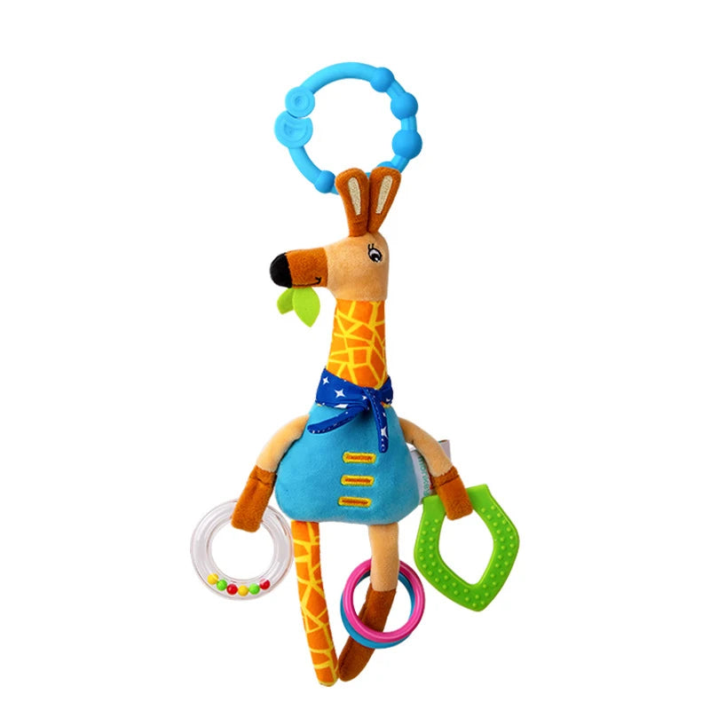 Soft Giraffe Infant Crib Bed Stroller Spiral For Newborns Car Seat Baby Rattles Early Education Development Handle Toys Gifts