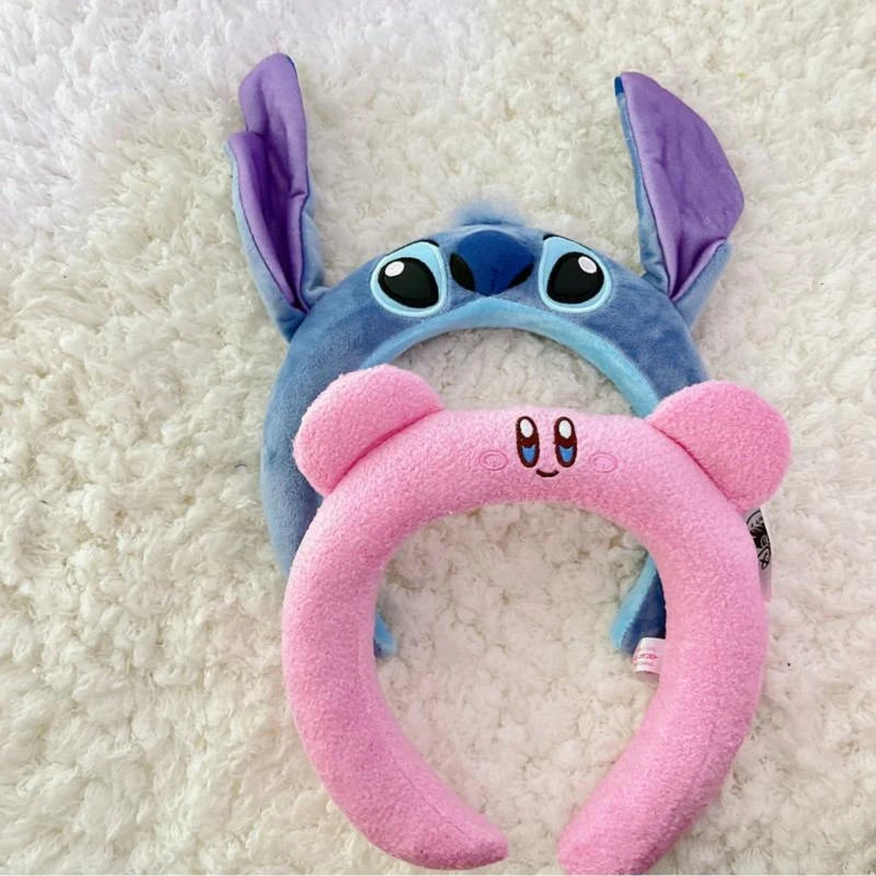 Anime Disney Stitch Woman Hair Band Girl Cute 3D Hair Band Cartoon Ear Amusement Park Headband Wash Face Hair Band Birthday Gift