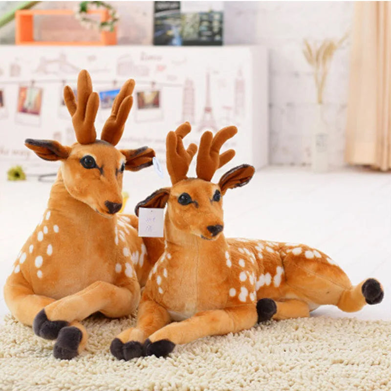 30/60cm Plush Toys Deer Movies Soft Stuffed Animals Deer Baby Plushie Christmas Room Decoration Doll Stuffed Toys Kids Gifts