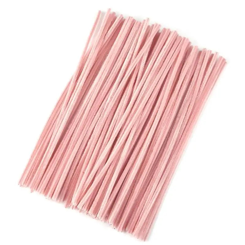 Plush Stick 100pcs Twisting Bar Chenille Stems Wire Pipe Kids Toys DIY Children Educational Toy Creative Handmade Craft Supplies