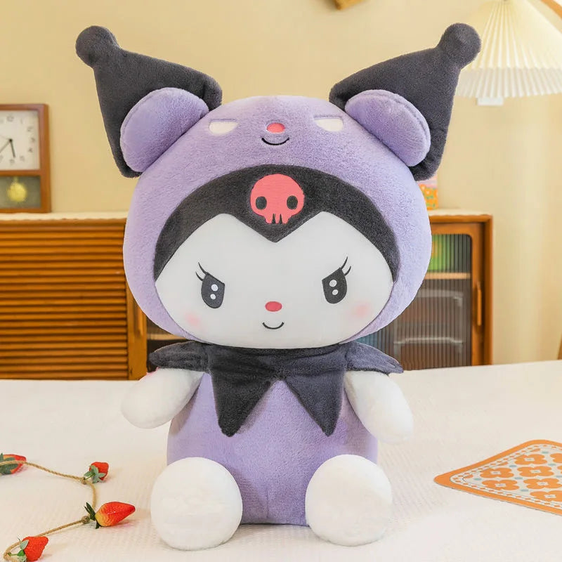 22CM Sanrio Kawali Kuromi Hello Kitty My Melody Cinnamoroll Pillow Plush Toys Anime Kid Dolls Cartoon Collection Children's Gift