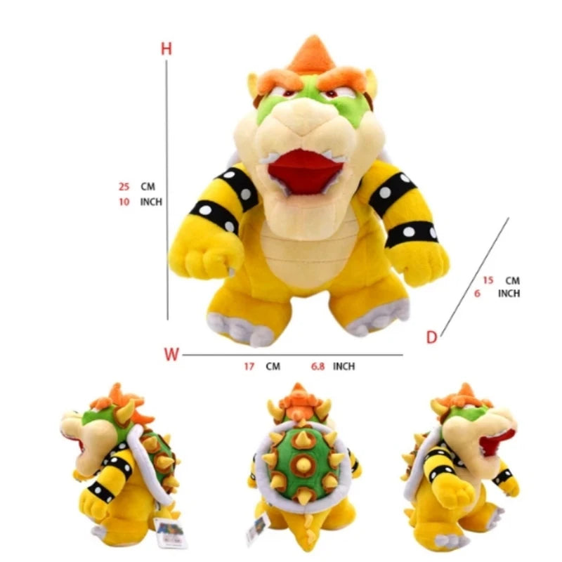 super Mario Bros Plush Toys Wonder Bowser Jr Meowser Lemmy Iggy Bowser Anime Stuffed Cartoon Peluche Dolls Kids Gifts