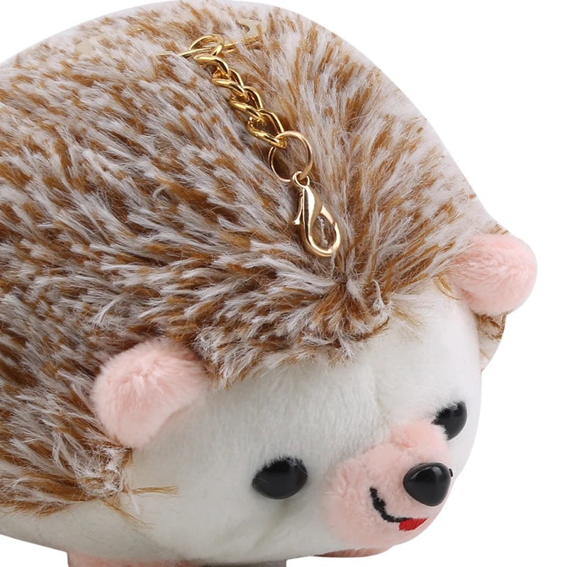 Cute Hedgehog Doll Keys Keychain Girls Cartoon Car Keyring Kawaii Women Bag Accessories Creative Cartoon Plush Doll Keychain