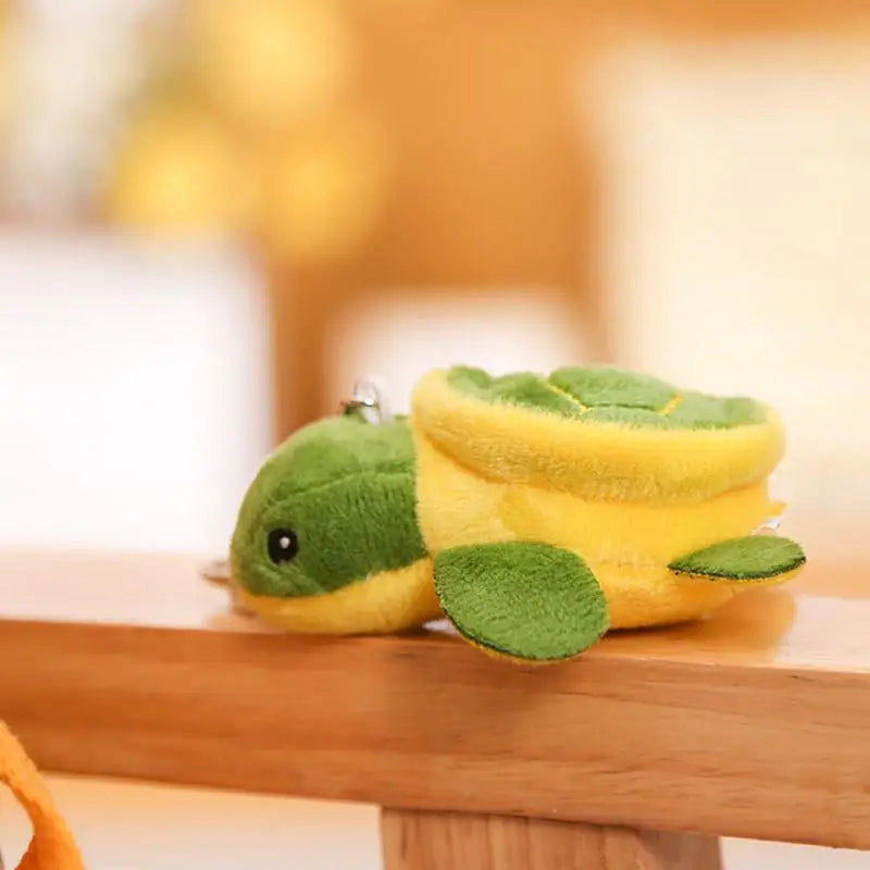 Tortoise Keychain Cute Animal Cartoon Key Pendant Decorative Soft Stuffed Plush Toy Keyring Sea Turtle Car Bag Pendant