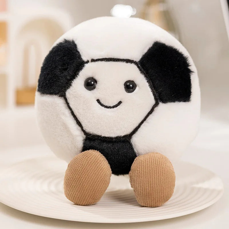 Fun Ball Games Dolls Plush Toy Basketball Doll Bedroom Decorations Billiards Black Eight Football Baby Dolls Pets Toys