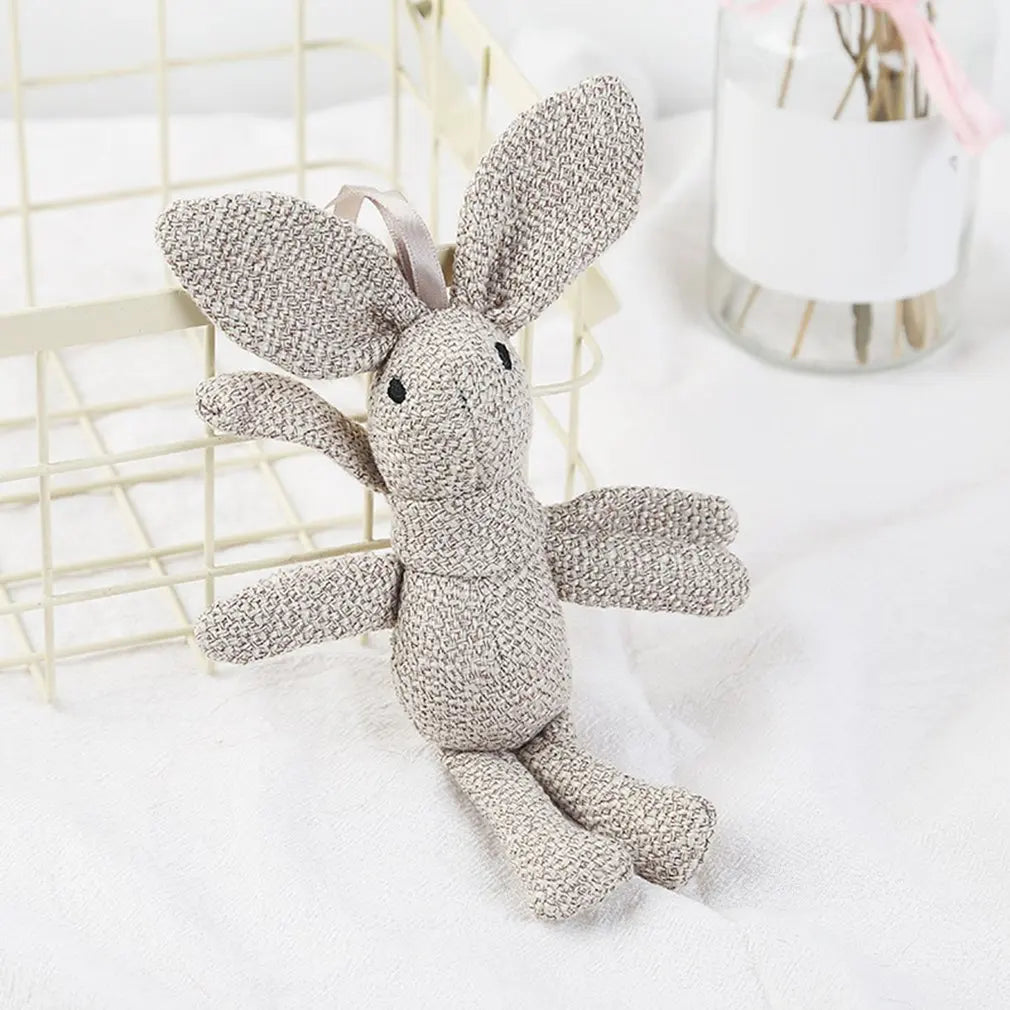 NEW Rabbit Plush , Animal Stuffed Dress Rabbit Key chain TOY, Kid's Party Plush TOY , Bouquet Plush Dolls