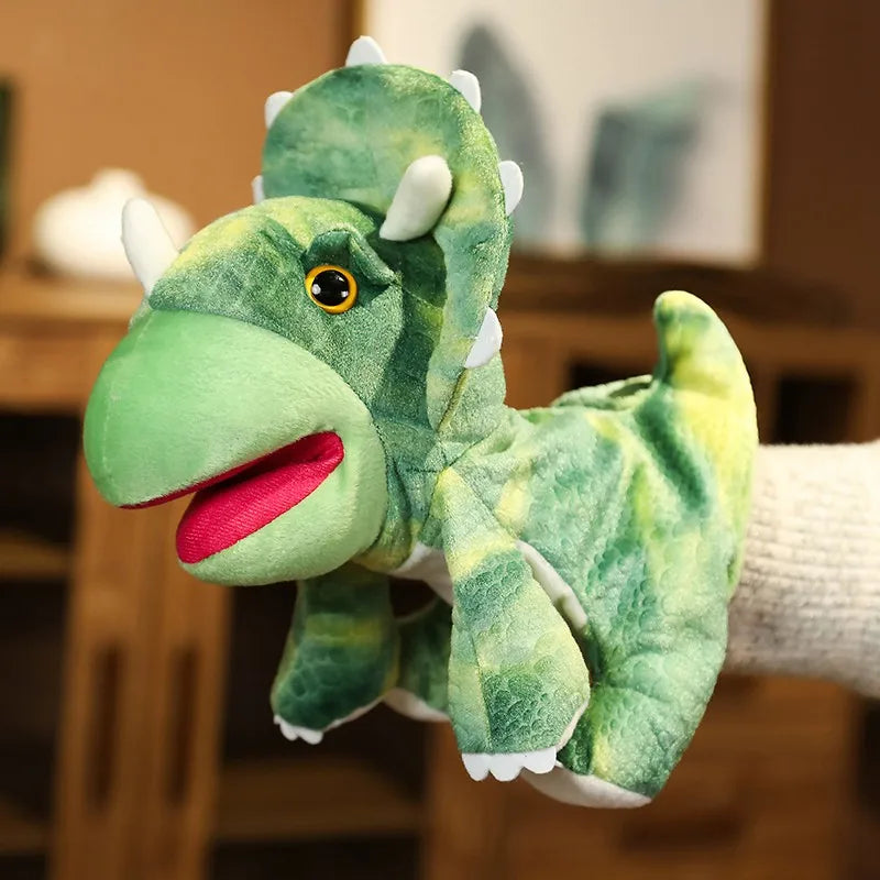 Stuffed Plush Dinosaur Toys Hand Finger Story Puppet Kawaii Dolls Educational Baby Toys Tyrannosaurus Rex Children Gift