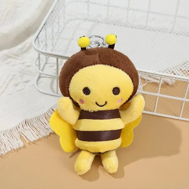 Small bee plush toy for dogs and cats to interact and play  teeth cleaning pet supplies