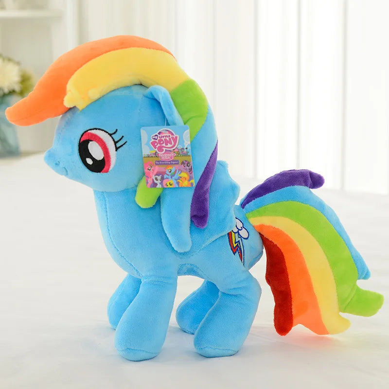 20Cm My Little Pony Plush Toys Anime Twilight Sparkle Fluttershy Pinkie Pie My Little Pony Soft Stuffed Doll Kids Birthday Gifts