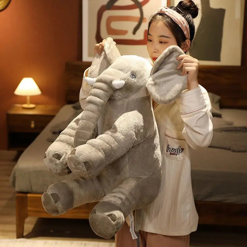 1Pcs 60cm INS Elephant Soft Pillows Kids Sleeping Pillow Stuffed Elephant Comforter Plush Animal Cushion Best Gift For Kids