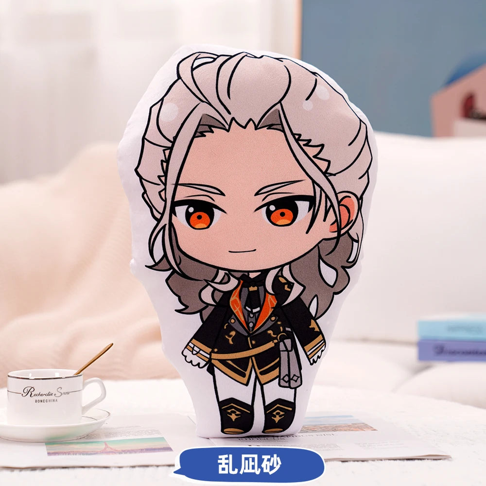 45cm Ensemble Stars Cartoons Anime Plush Toy Eichi Sakuma Rei Throw Pillow Cosplay Sofa Cushion Double-sided Printing Girl Fans