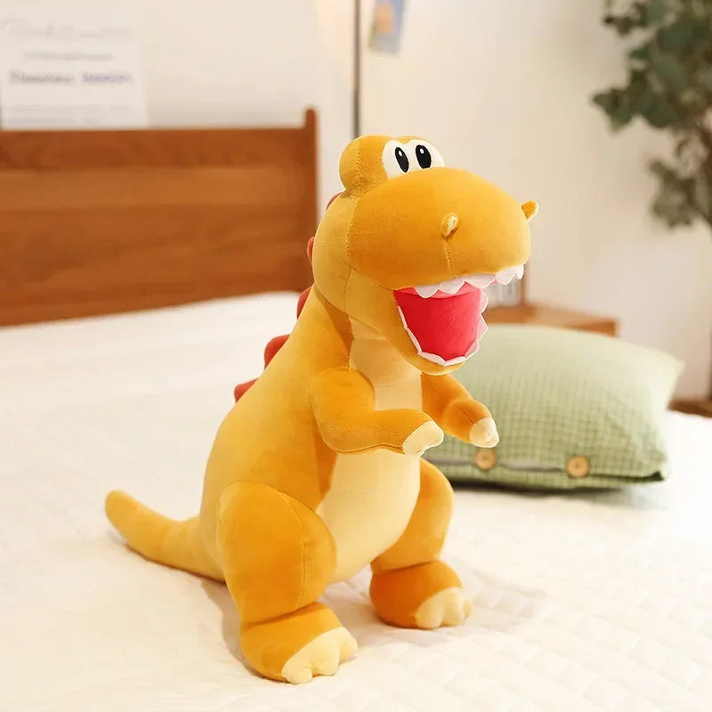 Tyrannosaurus Doll Toys Cute Miniso Cartoon Tyrannosaurus Rex Doll Plush Toys Girls Bed With Sleep Doll Cute Home Decoration