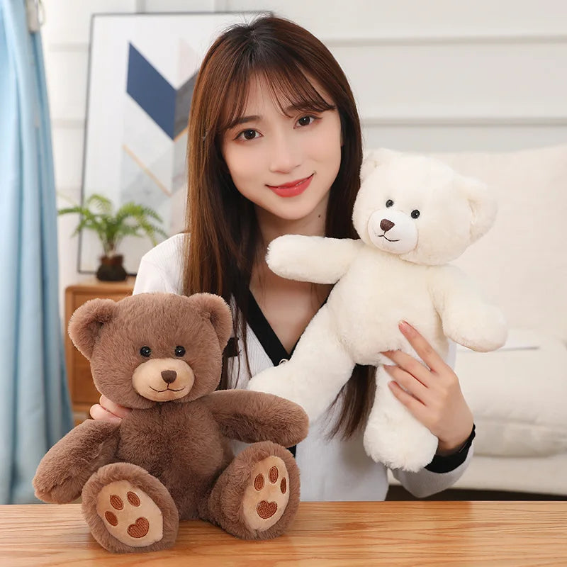 High Quality Cute Plush Bear Plush Pillow Lovely Bow-Knot Bears Plush Toys Stuffed Soft Animal Dolls Xmas Valentine's Gift