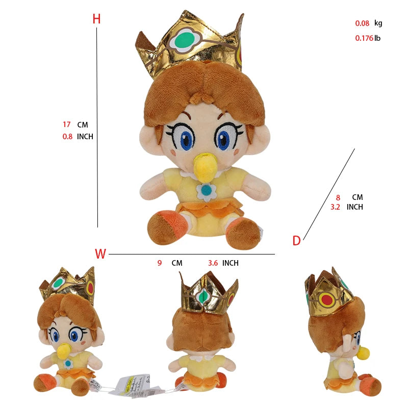 18 Styles Mario Plush Toys Peach Princess Daisy Rosalina Pauline Toadette Anime Figure Cartoon Stuffed Peluches Birthday Gift