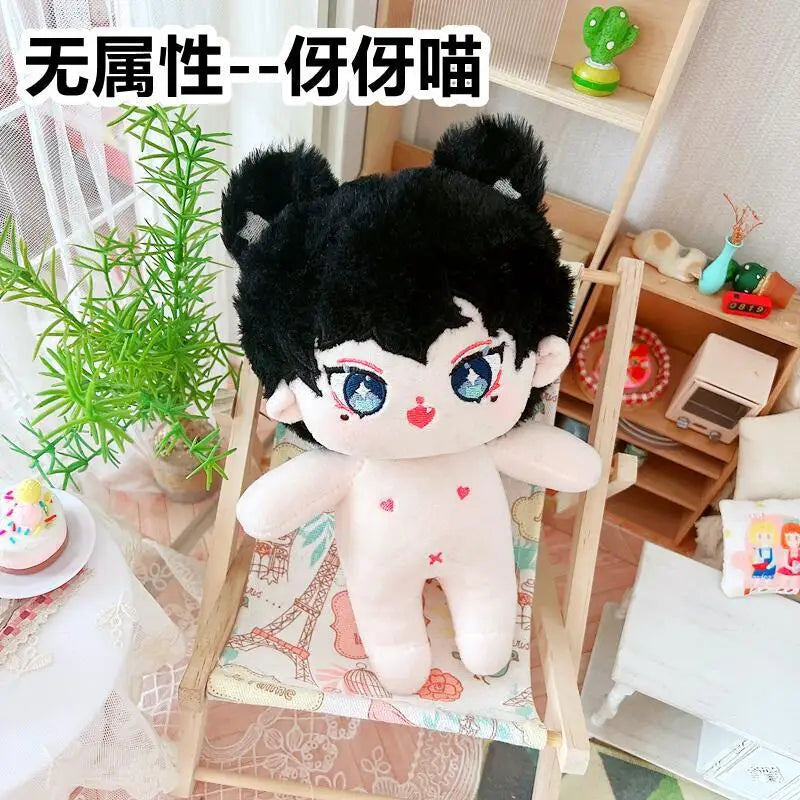 20cm IDol Doll Skeleton No attributes Star Plush Cotton Dolls Cute long Fried Hair Curly Hair Toys Fans Collection Children Gift