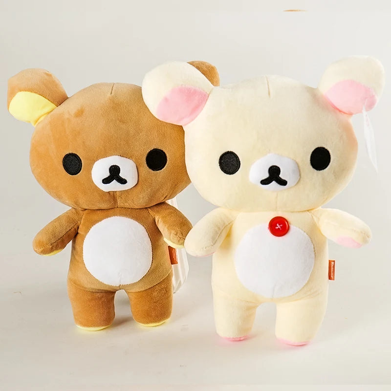 Kawaii Rilakkuma Plush Toys Strawberry Teddy Bear Stuffed Doll Plushies Cute Animal Kawaii Room Decor Birthday Gift for Kid