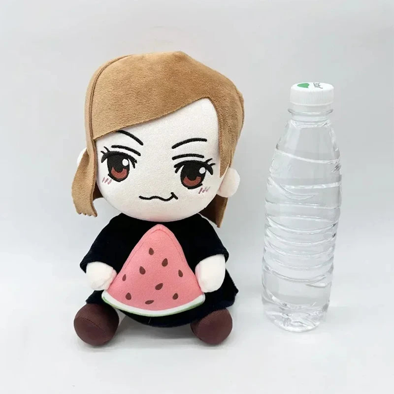 24cm Jujutsu Kaisen Plush Toys Anime figure Kugisaki Nobara Watermelon Sitting Taito Soft Stuffed Dolls Cartoon Decor Toy Gift