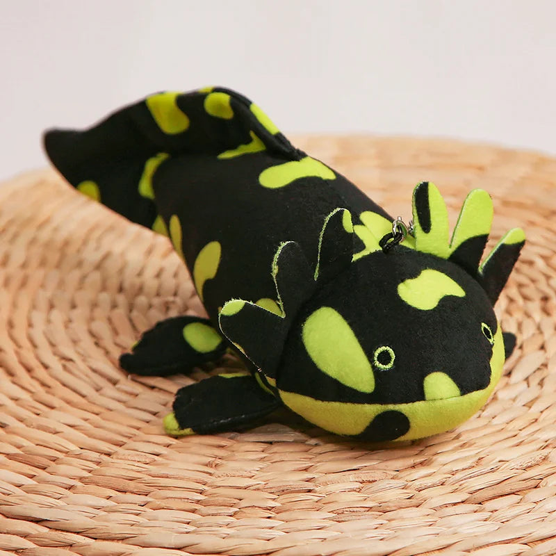 23CM Cartoon Salamander Plush Pendant Doll Kawaii Ambystoma mexicanum Axolotl Animal Stuffed Soft Toys Bag Keychain Decor