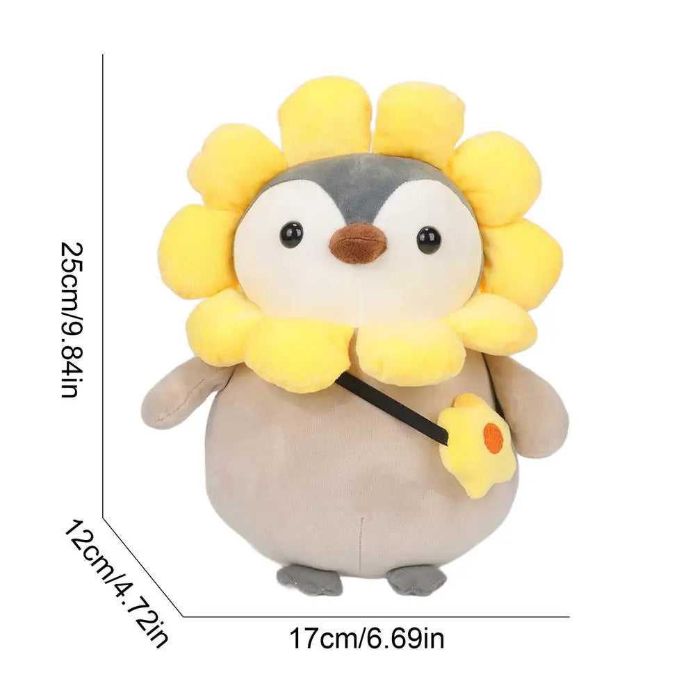 Stuffed Penguin Doll Toy Panda/sunflower/capybara Clothing Penguin Dolls Animal Plushie Penguin Figure Sleeping Hugging Pillow