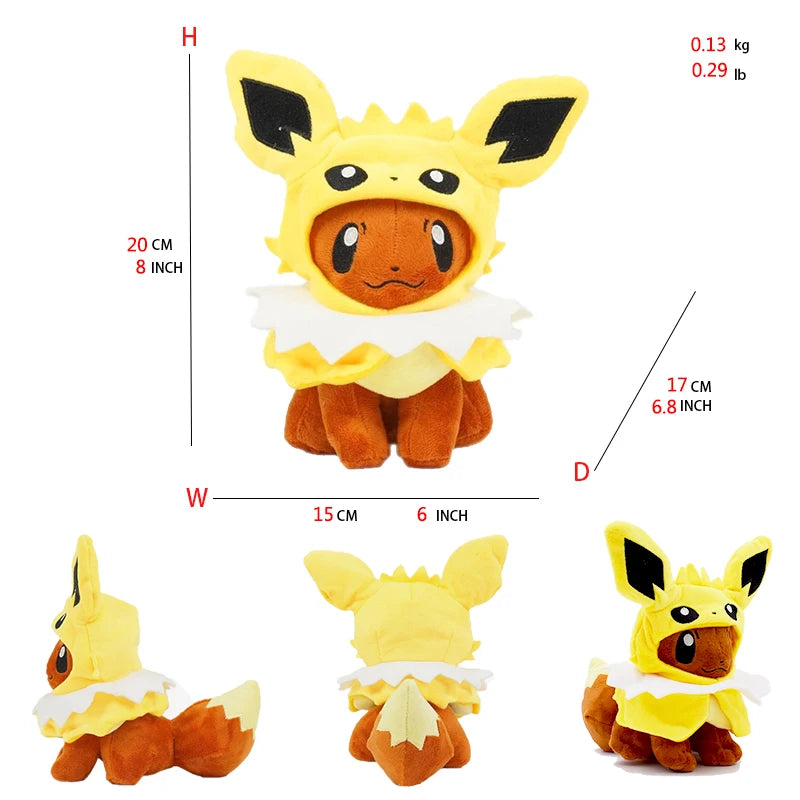 Eevee Cos Umbreon Espeon Jolteon Flareon Glaceon Vaporeon Sylveon Leafeon Plush Toy Stuffed Soft Cartoons All Star Collection