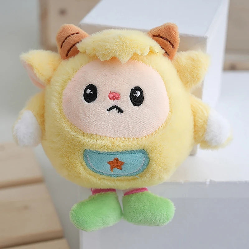 Cute Cartoon Lamb Plush Keychain Creative Kawaii Plush Doll Keychain Pendant Fashion Backpack Decoration Accessories Gifts