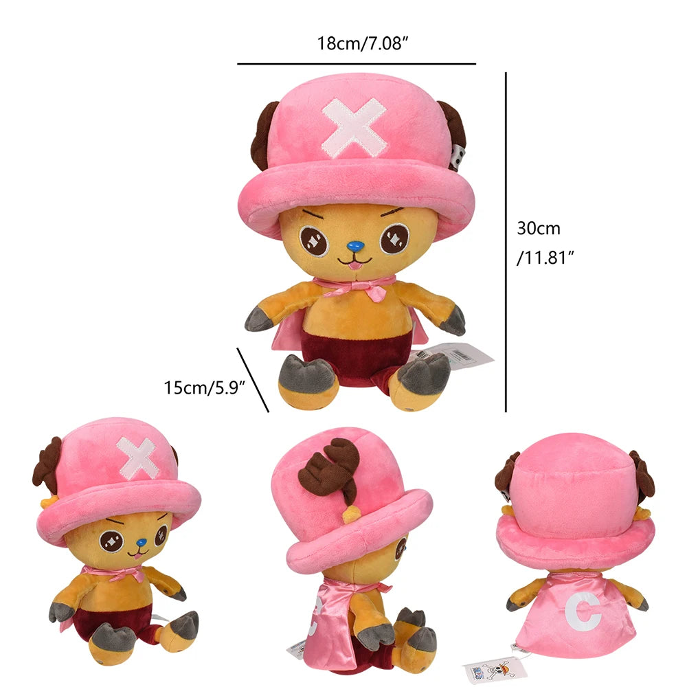 41Styles One Piece Kawaii Luffy Roronoa Zoro Tony Tony Chopper Laboon Merry Plush Toy Anime Stuffed Doll Keychain Christmas Gift