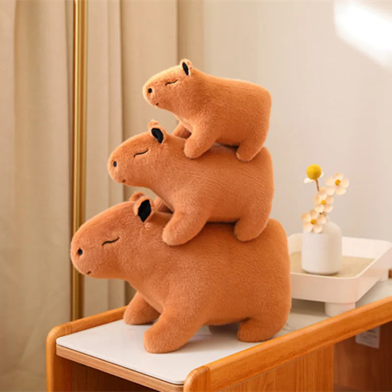 20/36cm Fluffy Capybara Plush Doll Kawaii Capybara Stuffed Toy Simulation Stuffed Animals Kids Juguetes Birthday Gift Home Decor