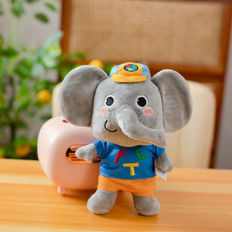 1pc 25cm Creative Fet Elephant Plush Toys Stuffed Animals Baby Plush Doll Infant Appease Toys Children Birthday Gift