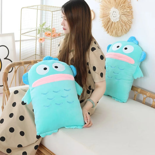 55cm Very Soft Hangyodon Plushies Comfortable Throw Pillow Stuffed Anime Japanese Style Plush Toy Sofa Bed Home Decor Xmas Gifts