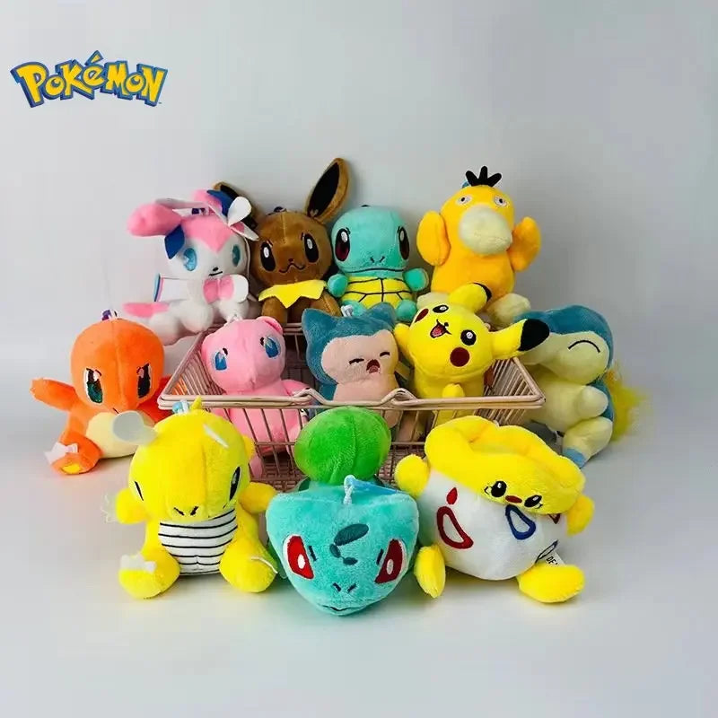 24 Pcs Pokemon Plush Toys Gengar Jigglypuff Snorlax Eevee Lapras Charizard Stuffed Doll Anime Pocket Monster Plush Collection