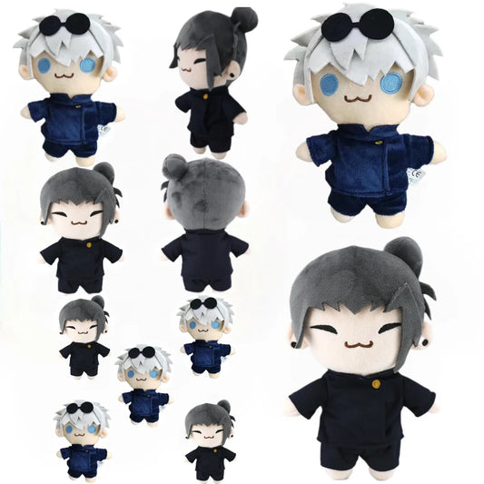 New style 21cm 1/6PCS Anime Jujutsu Kaisen Satoru Gojo Geto Suguru Q Version Action Figures Plush Doll Toy Sofa decoration Gifts