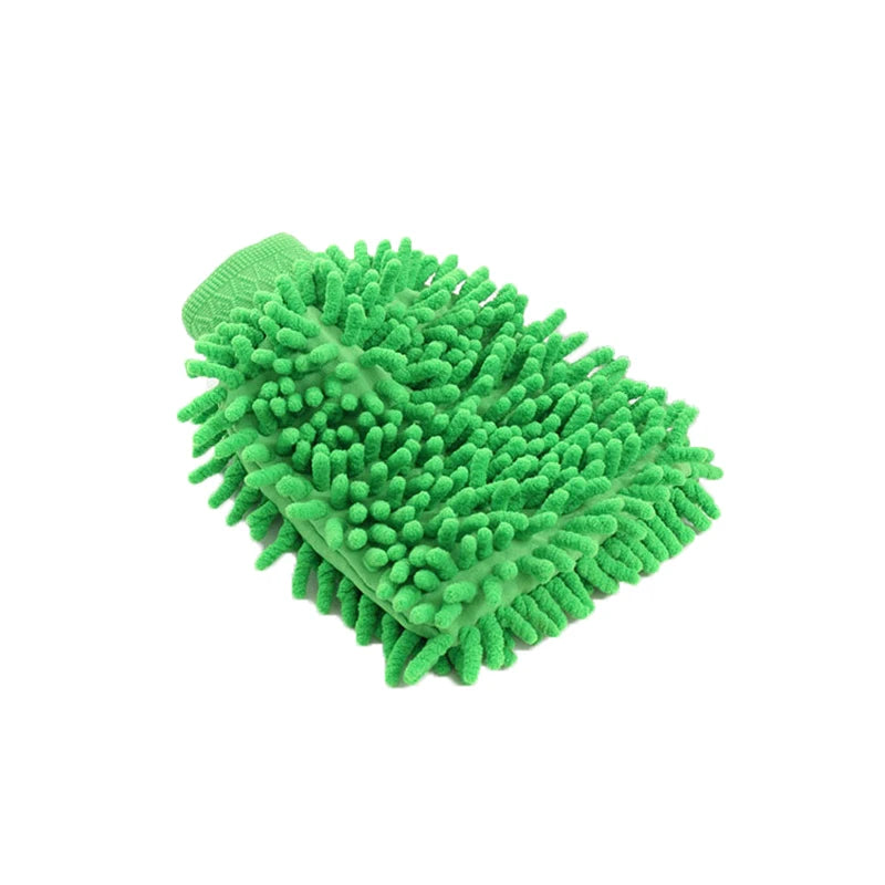 Car Wash Gloves Chenille Glove Plush Rags Thickened double-sided Car Supplies Cleaning Tools Auto Acessories Car Detailing