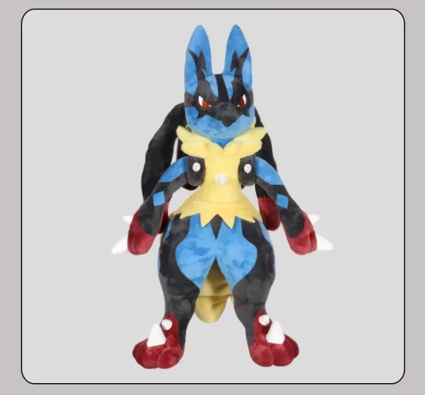 130/70cm Pokemon Lucario Plush Toys Anime Doll Cute Ornament Pokémon Collection Stuffed Plushie Pillow Children Xmas Gift Toy