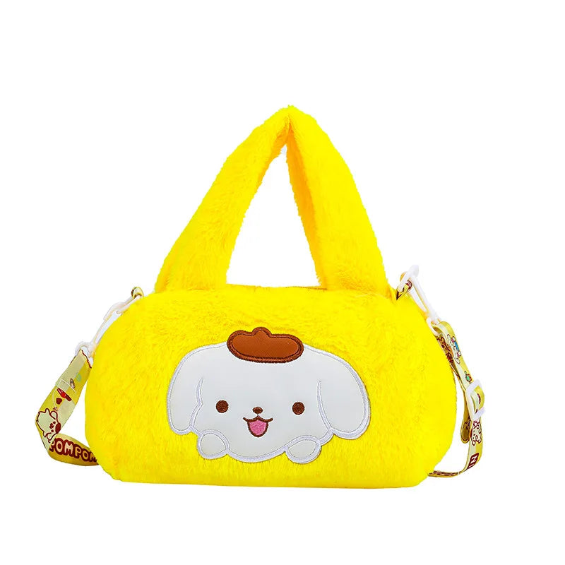 Sanrio Oumei Leti Strawberry Bear Kuromi Plush Bag Cute Shoulder Bag Cross Body Bag Birthday Gift Girl Wholesale Special Offer