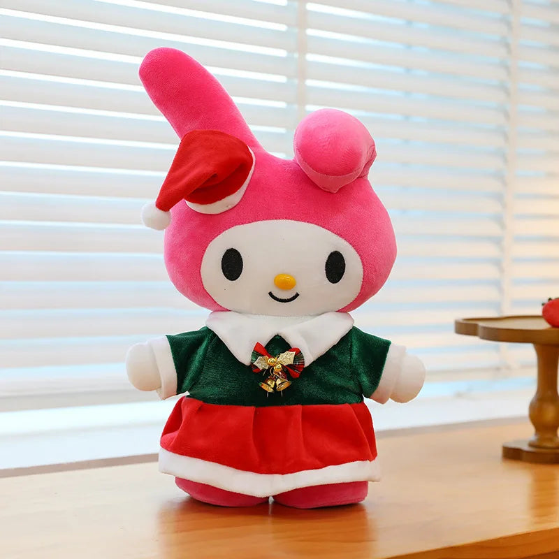 Sanrio Anime Plush 35cm Cinnamoroll My Melody Kuromi Hello Kitty Christmas New Plushie Doll Kawaii Soft Stuffed Christmas Xmas