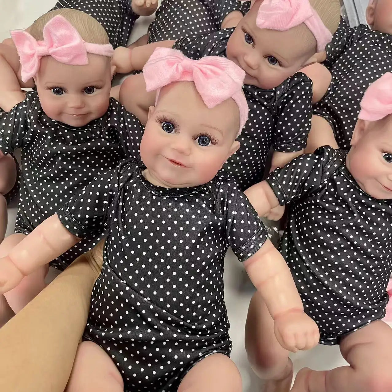 19Inch Already Finished Reborn Baby Doll Maddie Smile Girl Handmade 3D Skin Visible Veins Art Collection Doll Toy Figure Gift