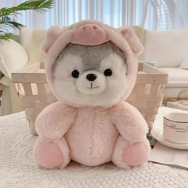 20cm Kawaii Dog Plush Toy Anime Husky Cosplay Pig Doll Stuffed Soft Creative Animal Dog Pillow Toys for Kids